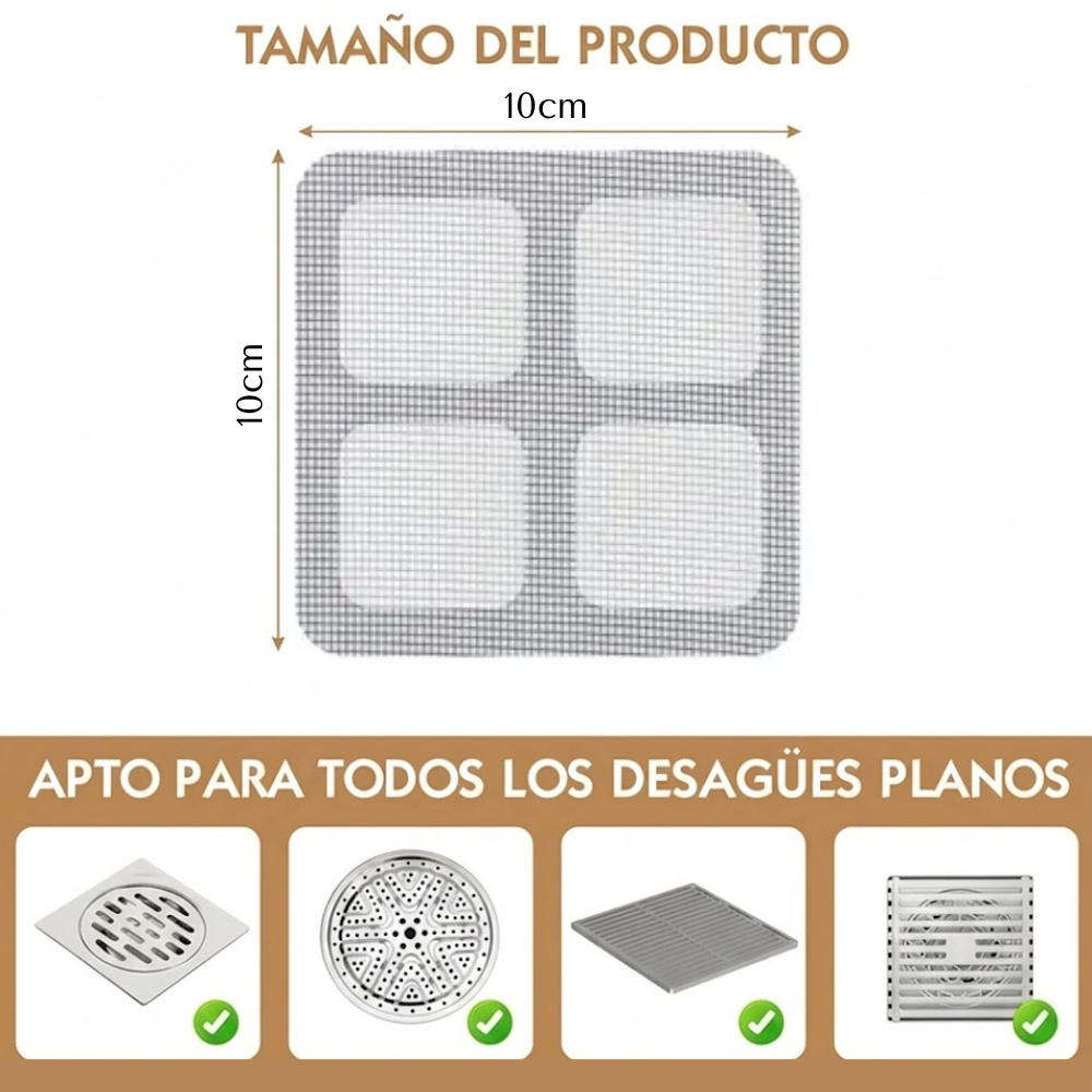 Pegatinas Filtrantes para Desagüe (Pack 10 uds)